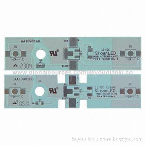 High-quality Double-sided PCB Board, Used in LED Lighting